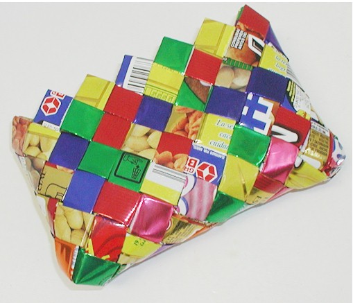 Candy wrapper coin purse